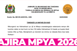 Mbeya City Council Vacancies 2026